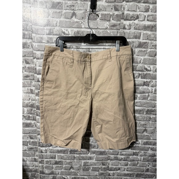 Talbots Pants - Talbots Perfect Short 11 Bermuda Khaki Tan Chino Shorts Womens 14P Petite
